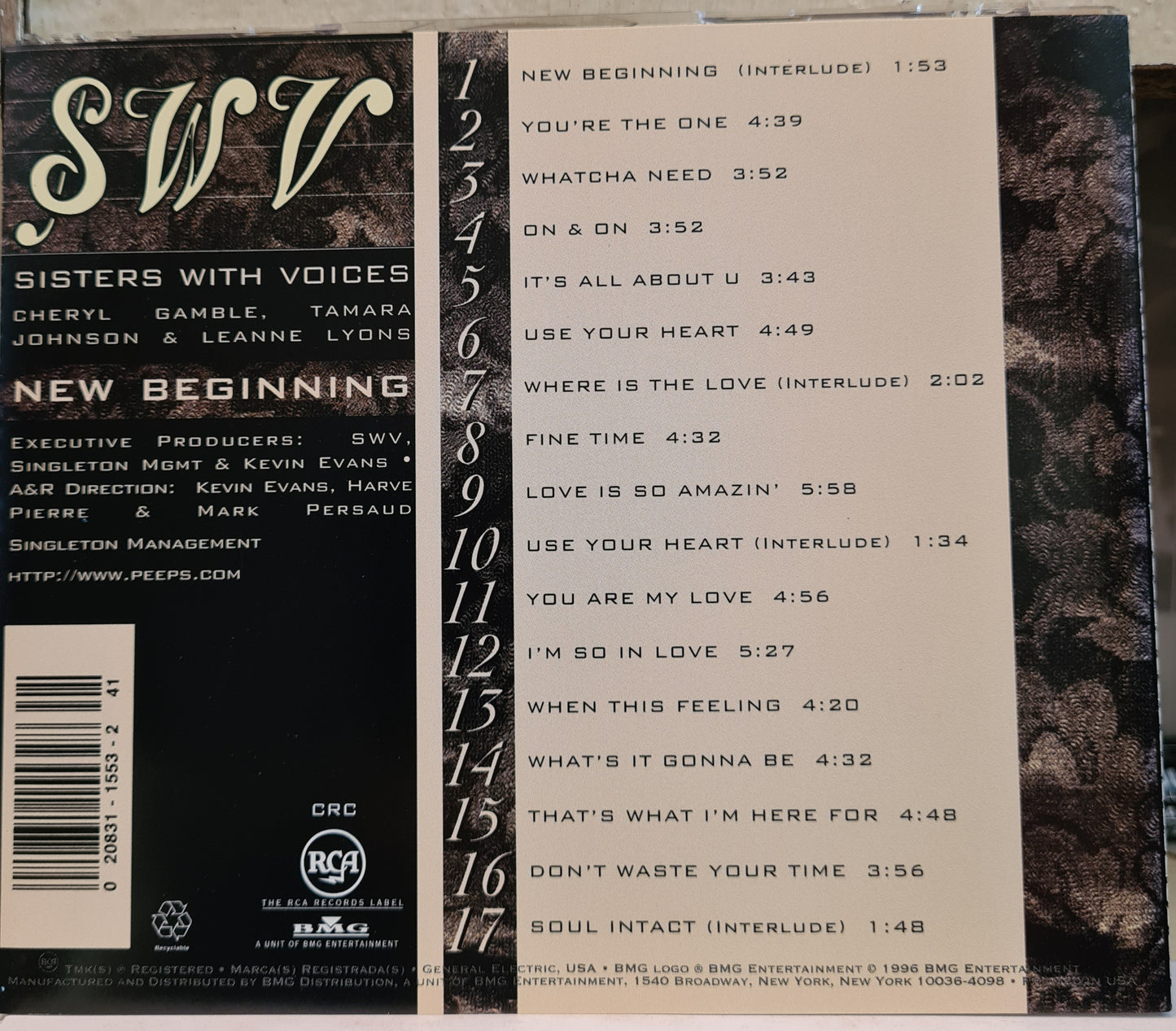 SWV ~ New Beginnings (import CD)