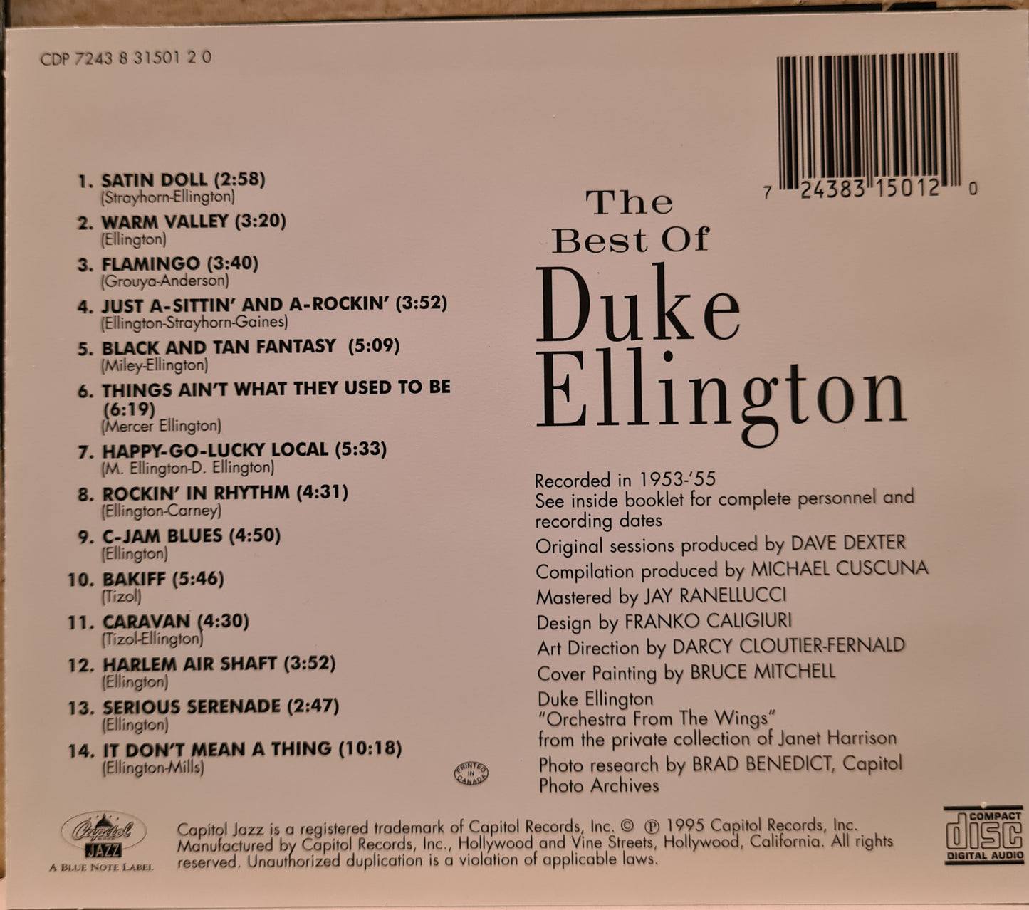 Duke Ellington ~ The best of (CD)