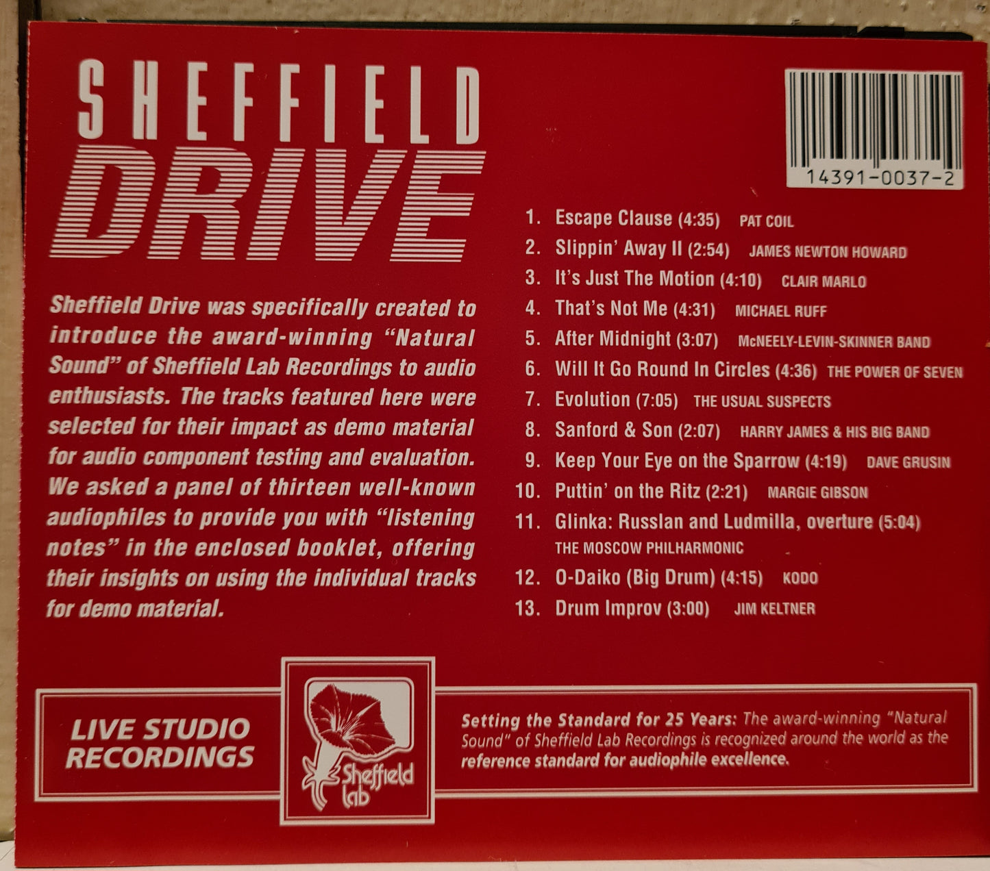 Sheffield Drive ~ The Audiophile Reference Series (CD)