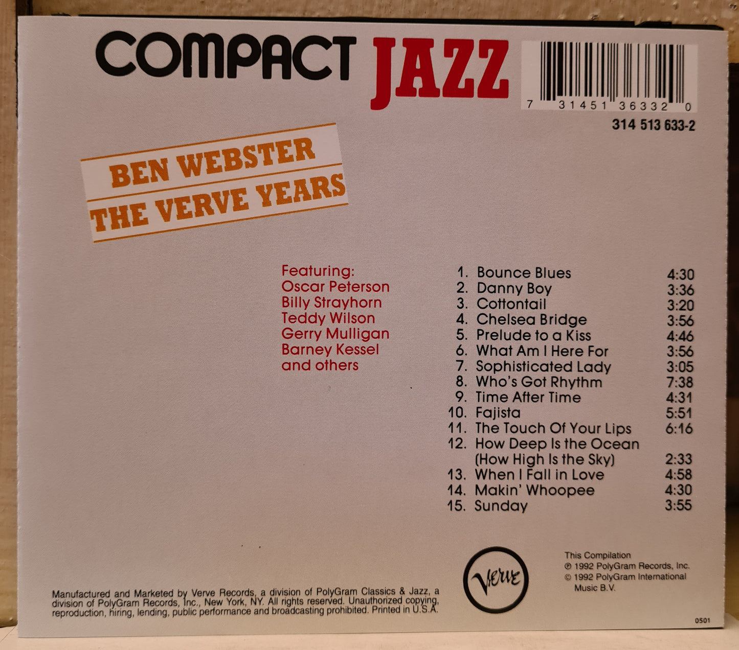 Ben Webster ~ The Verve Years (CD)