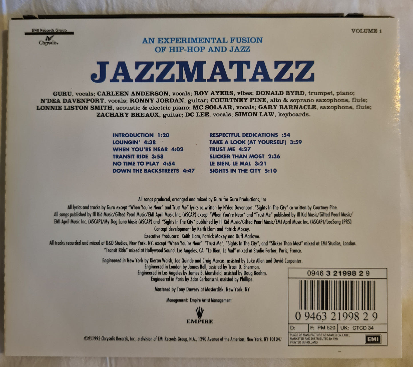 Guru ~ Jazzmatazz (CD)