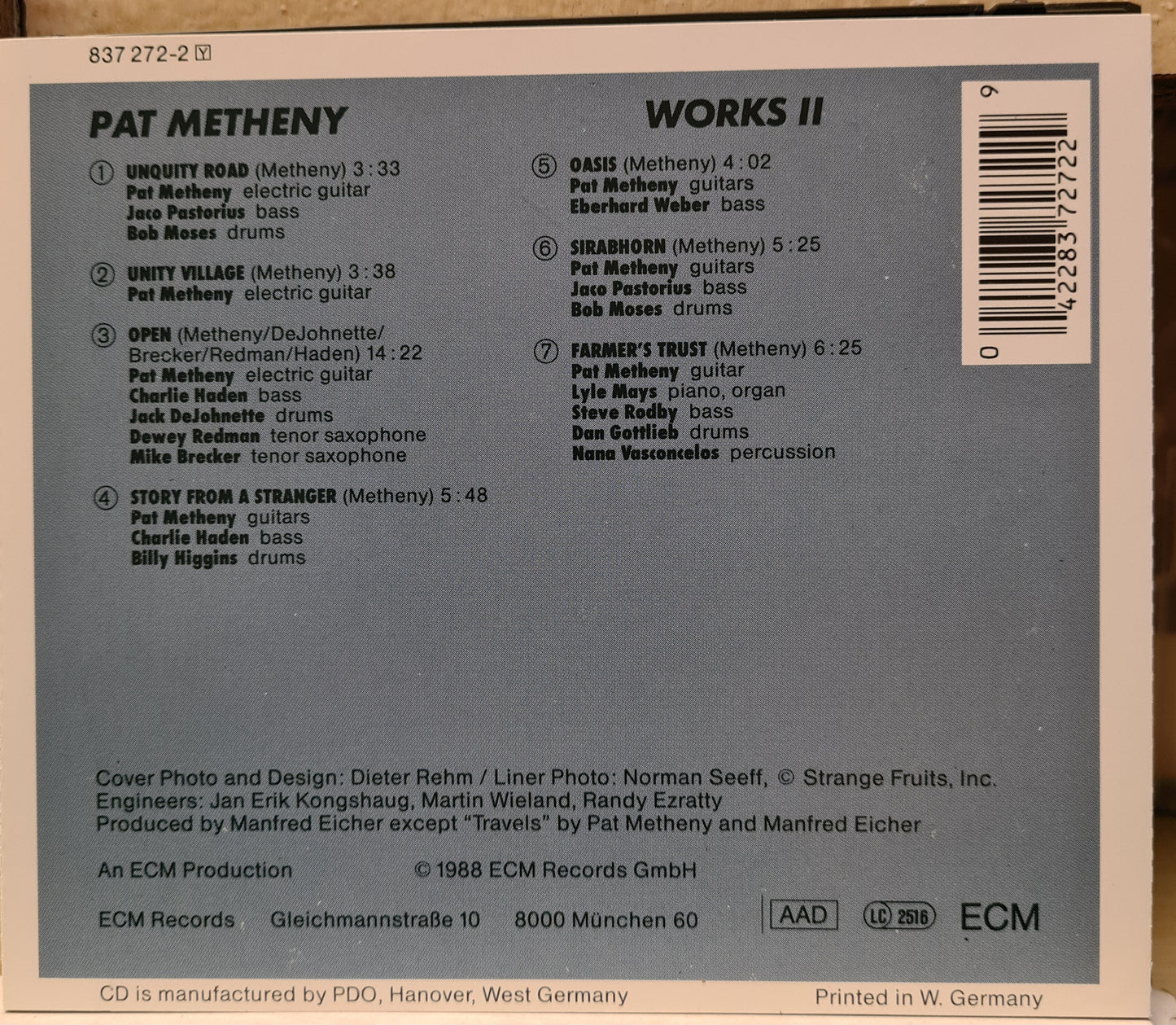 Pat Methany ~ Works II (CD ECM )