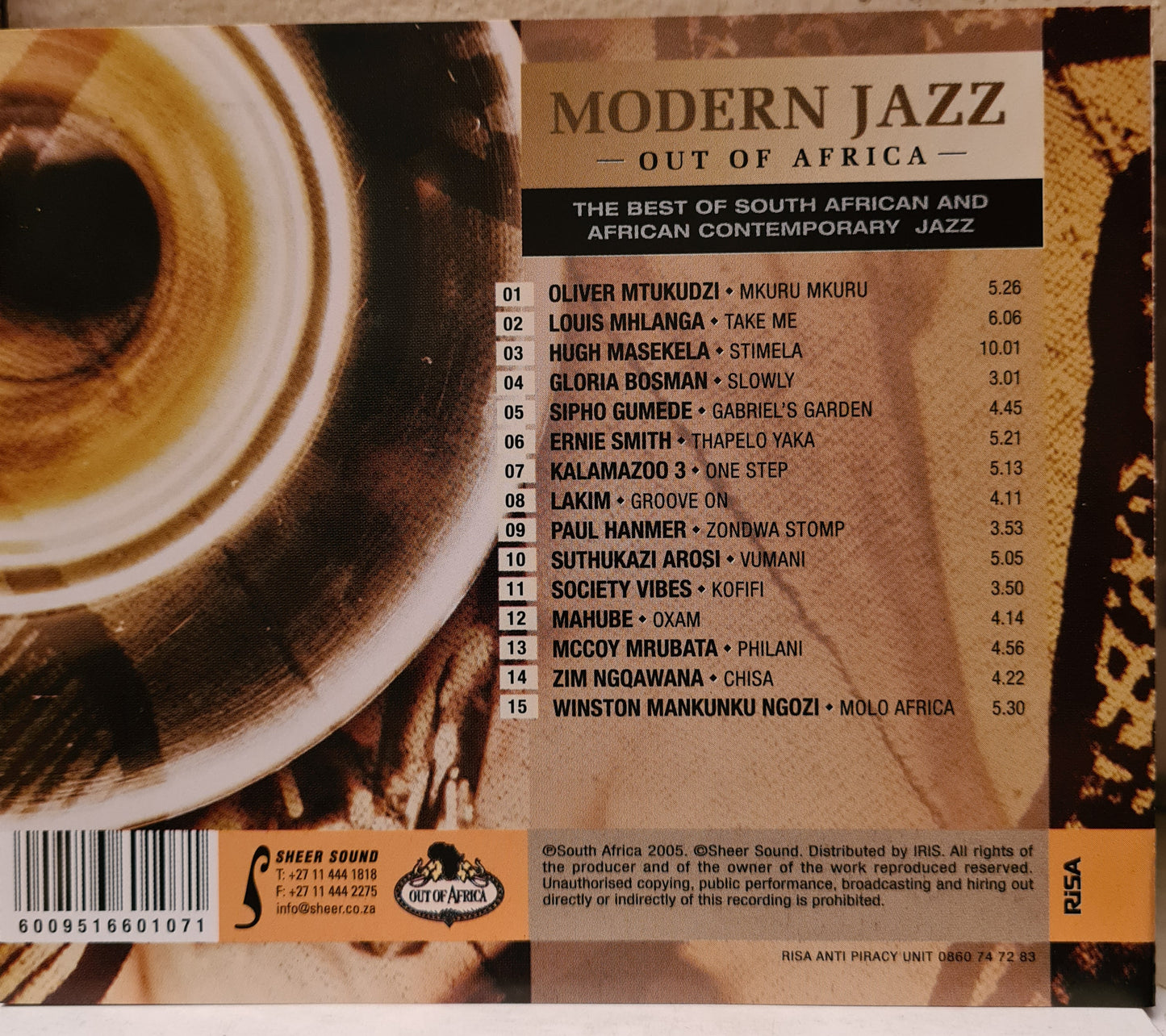 Modern Jazz - Out of Africa (CD)