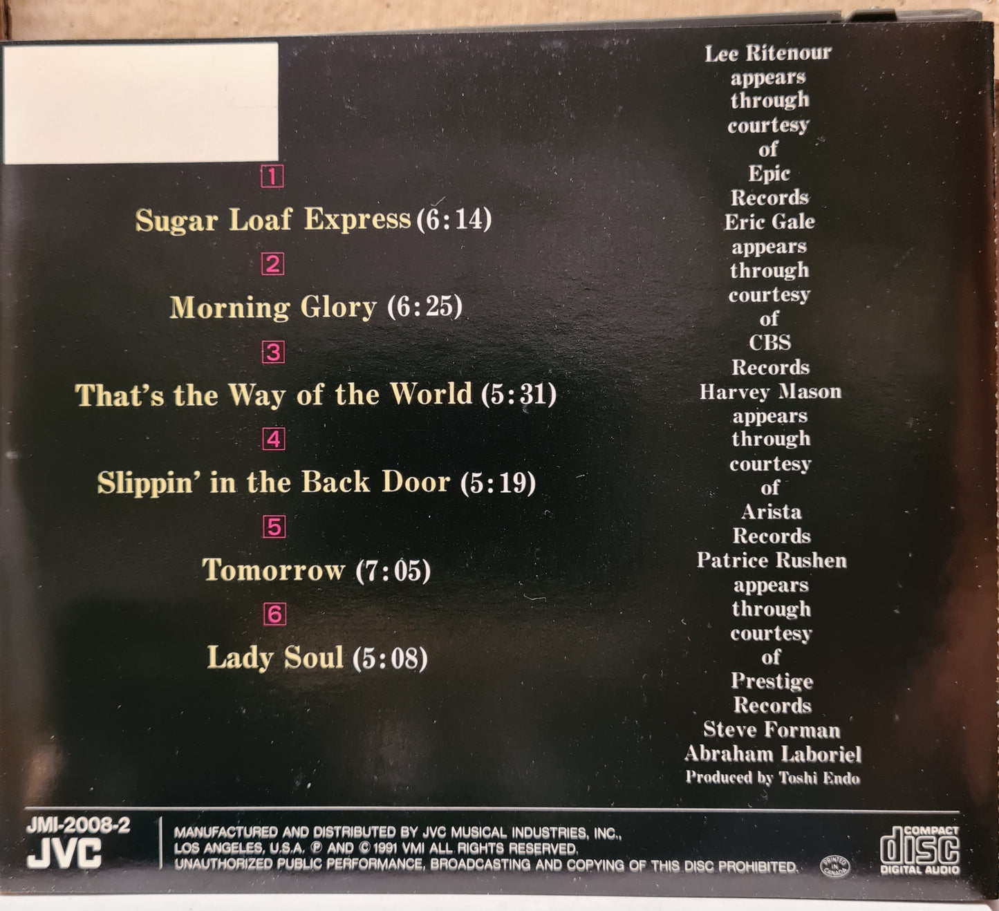 Sugar Loaf Express Featuring Lee Ritenour (CD)