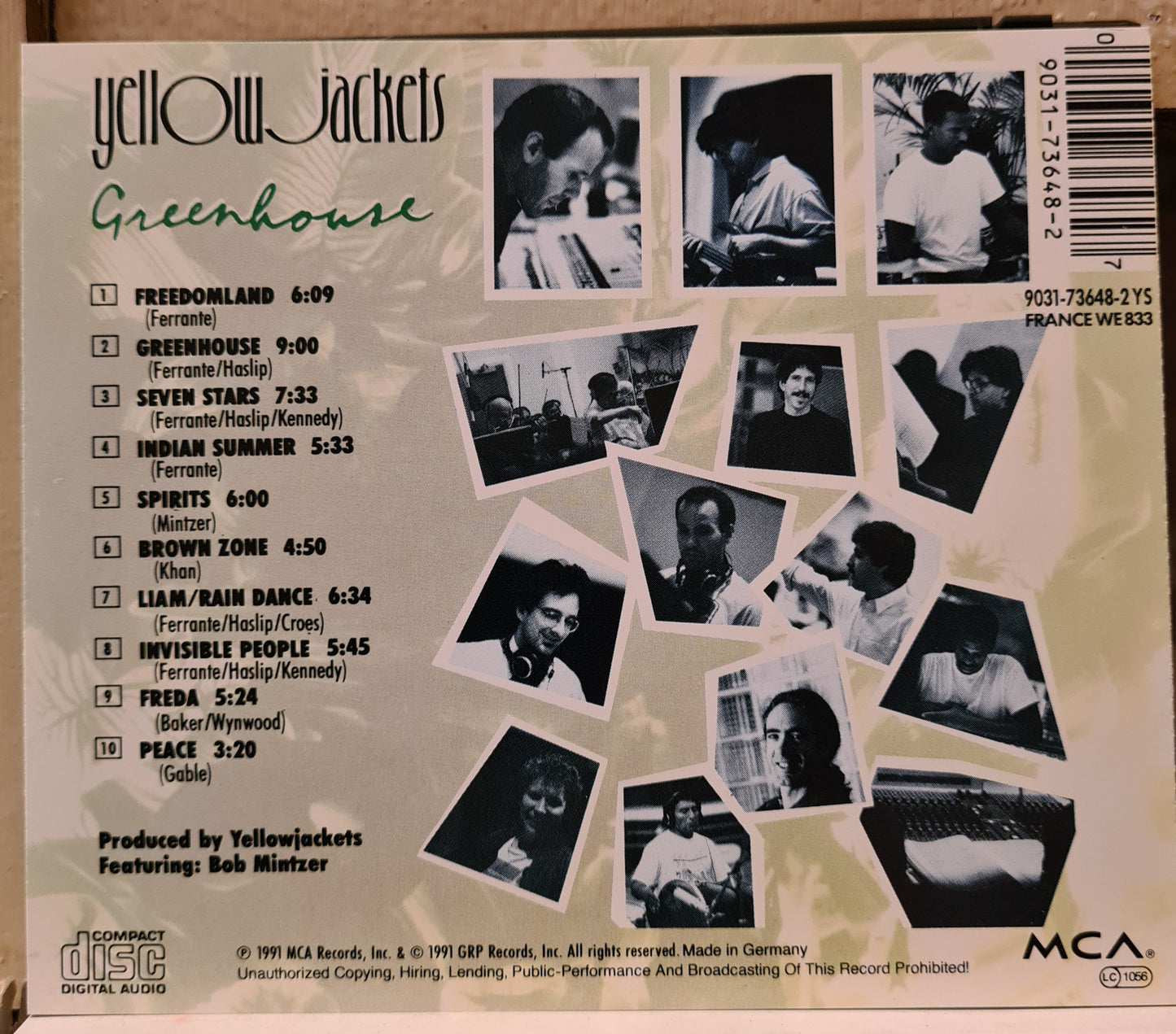 Yellowjackets ~ Greenhouse (CD)