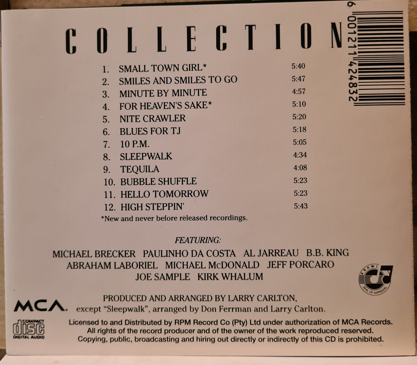 Larry Carlton ~ Collection (CD)