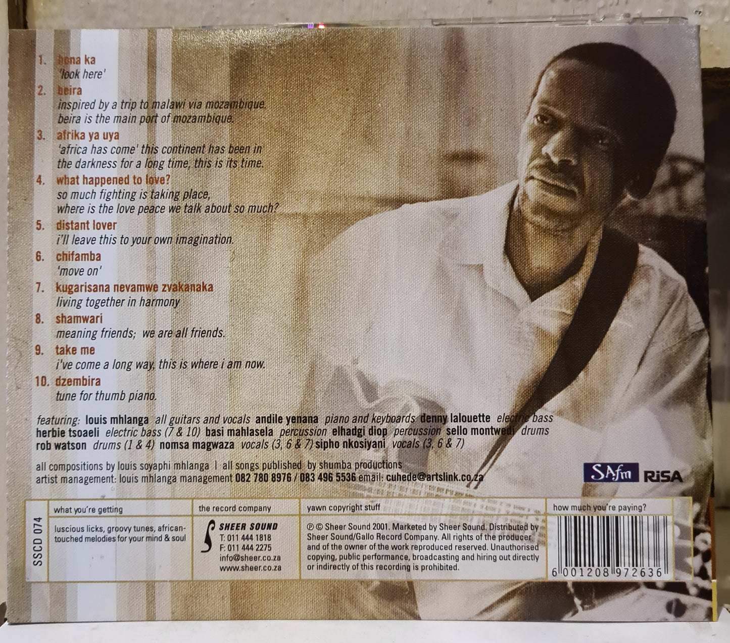 Louis Mhalanga ~ Shamwari (CD)