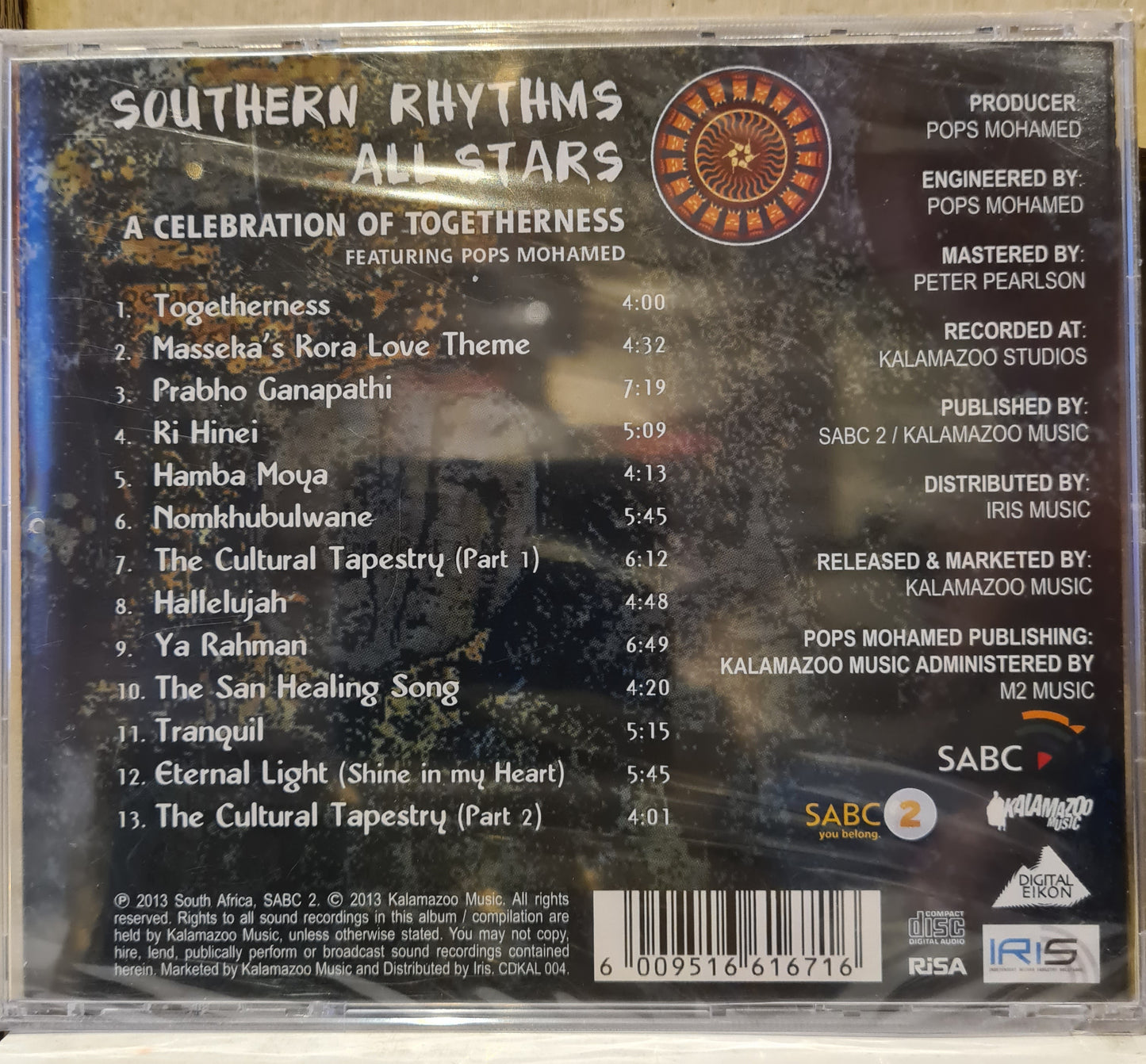 Pops Mohamed & Southern Rhythms All Stars ~ A Celebration of Togetherness (CD)