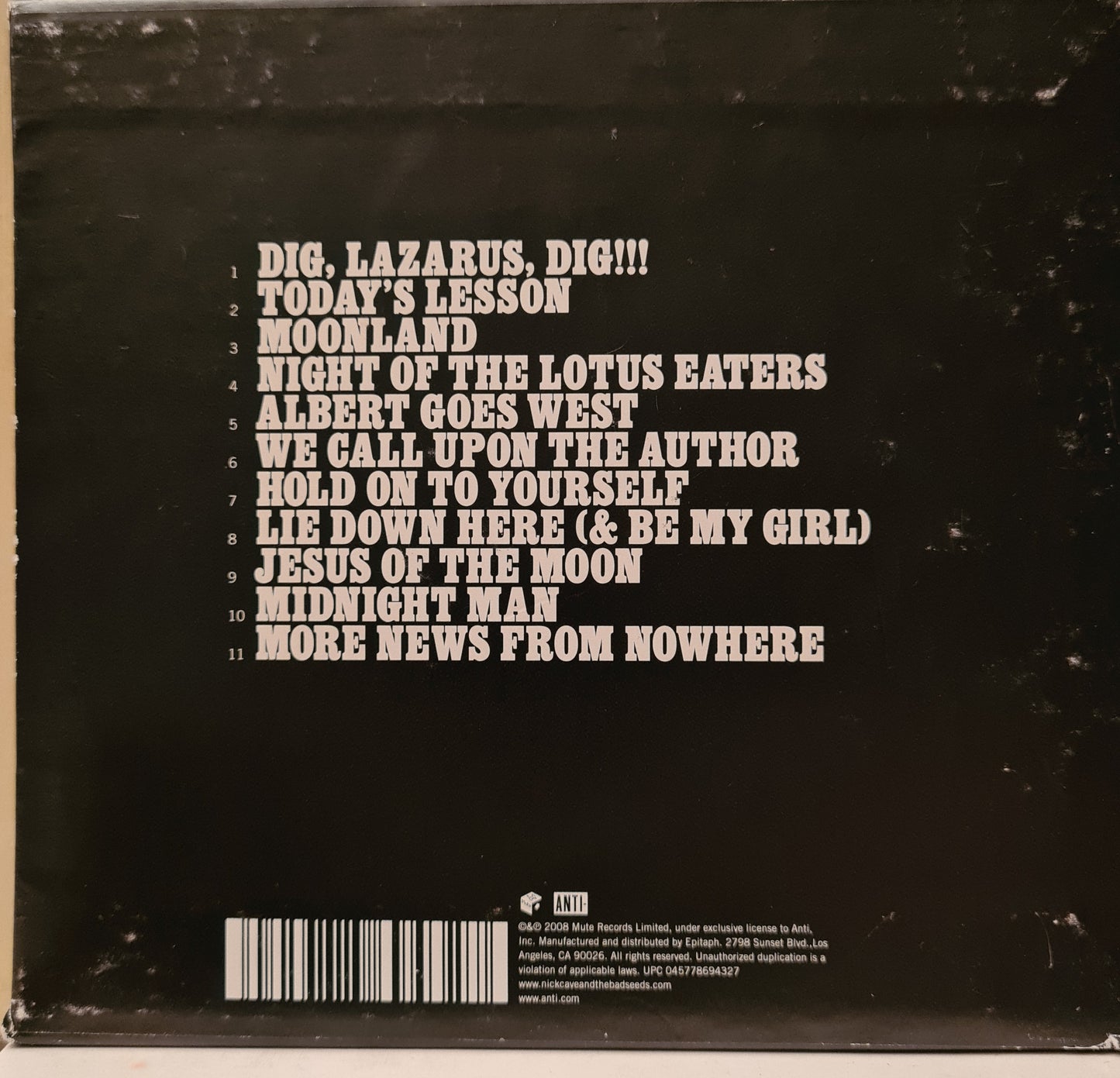 Nick Cave ~ Dig!!! Lazarus Dig!!!  (CD)