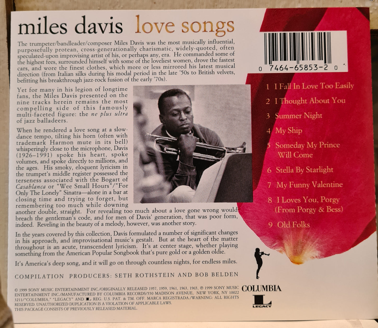 Miles Davis ~ Love Songs (CD)