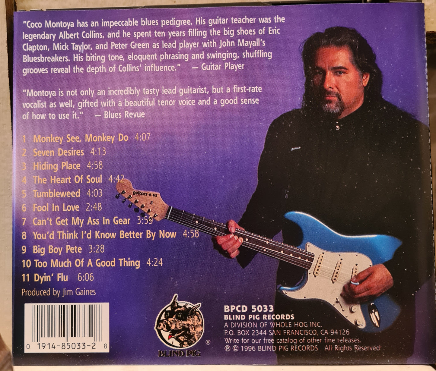 Coco Montoya ~ Ya Think I'd Know Better (CD)