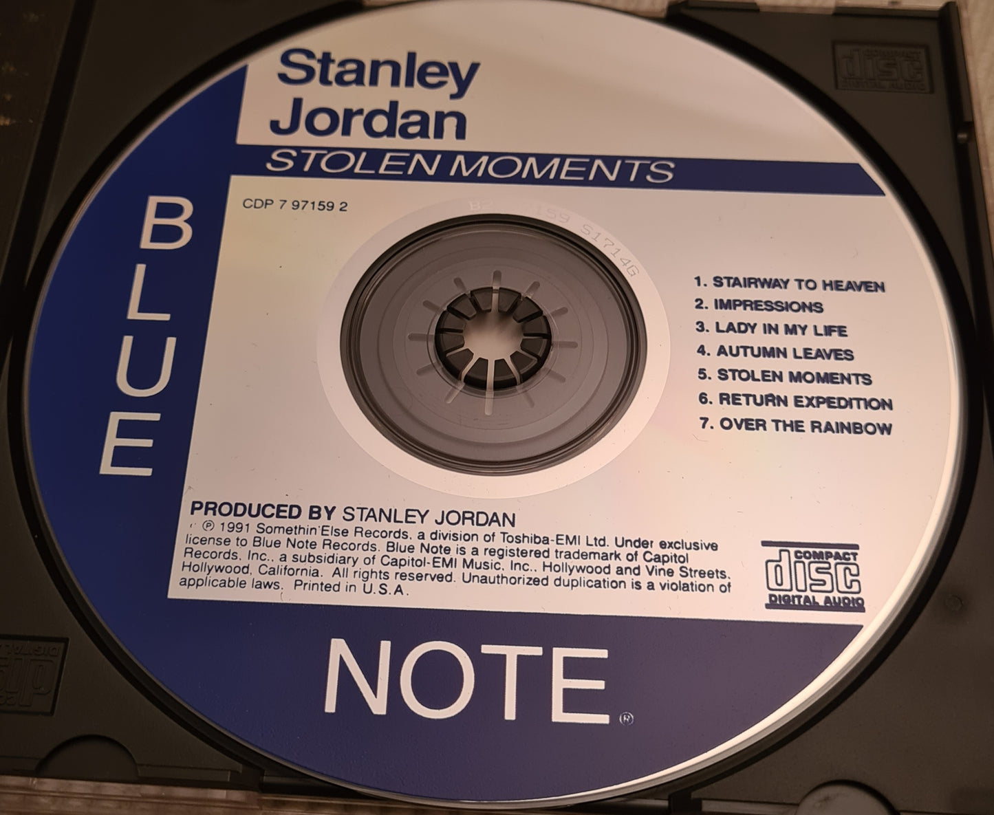 Stanley Jordan ~ Stolen Moments (CD)