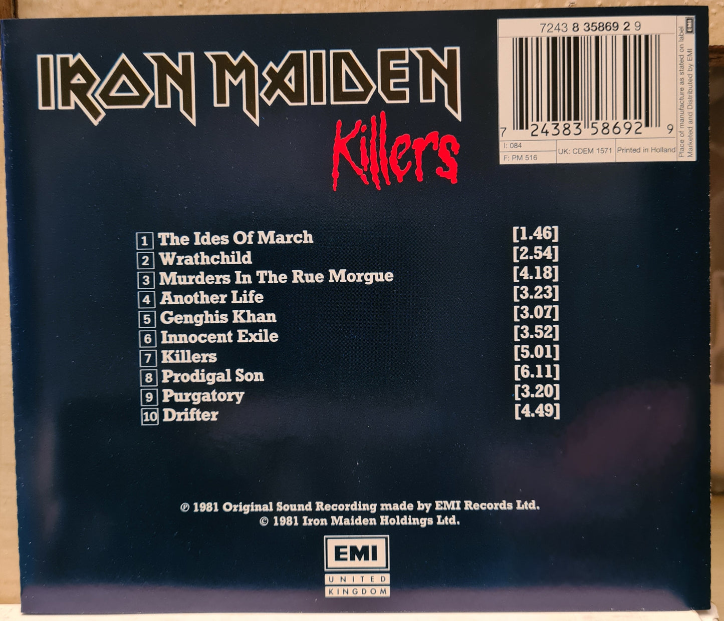 Iron Maiden ~ Killers (2xCD Ltd Ed, Pic)