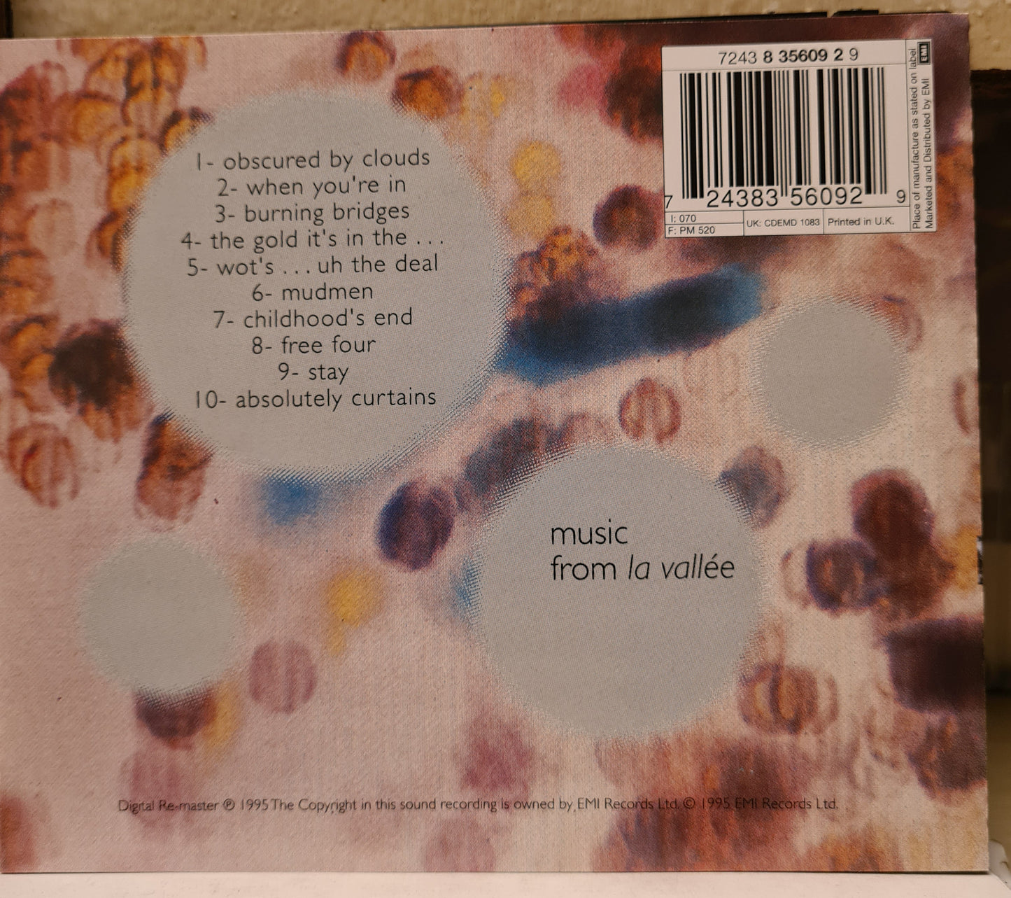 Pink Floyd ~ Obscured By Clouds (CD - UK)