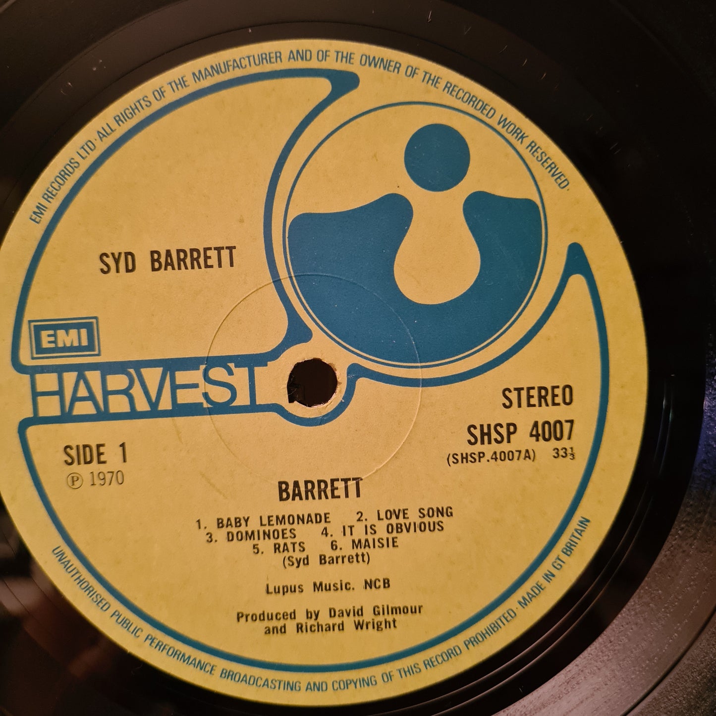 Syd Barrett ~ Barrett (Vinyl - UK)