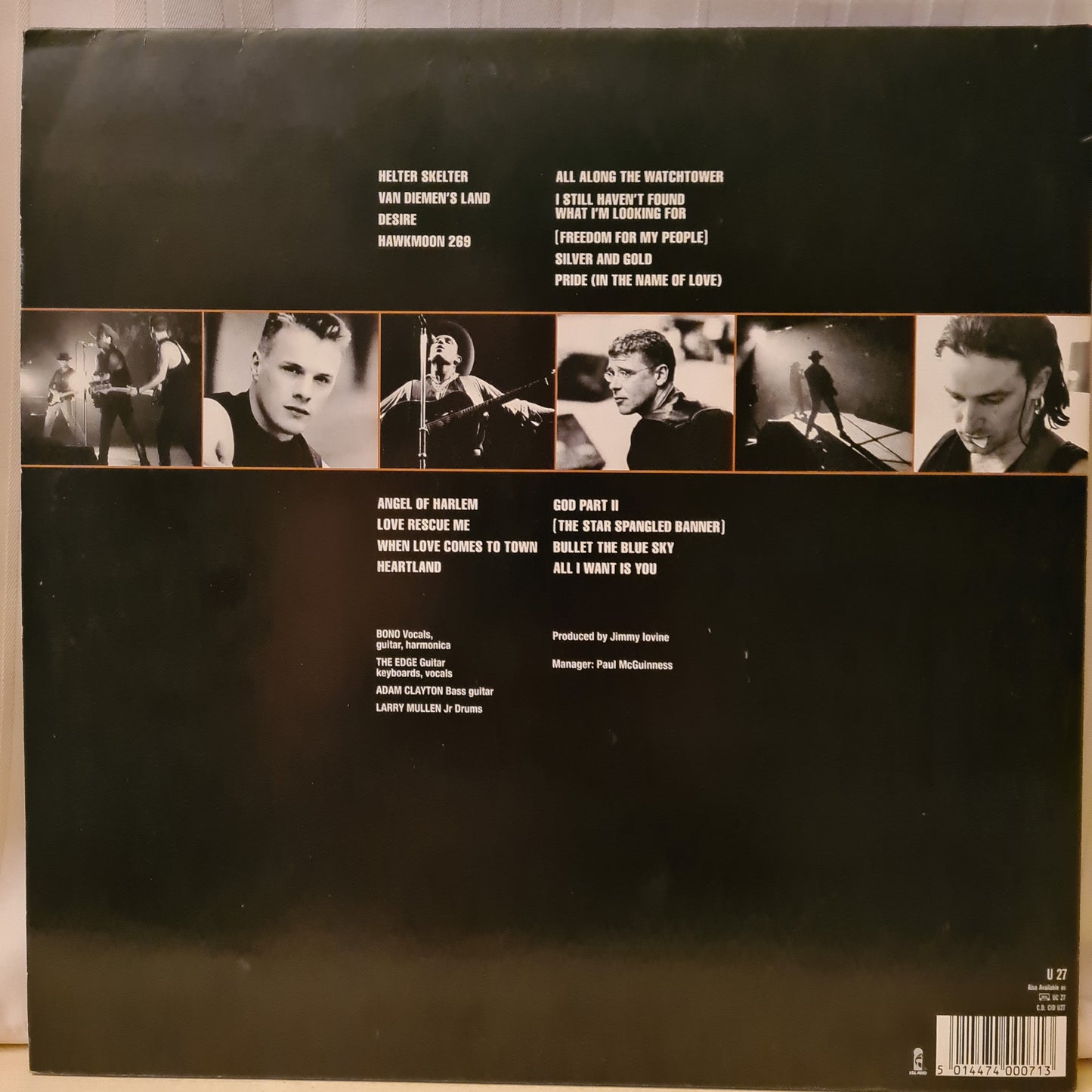 U2 ~ Rattle and Hum (2x Vinyl - Europe)