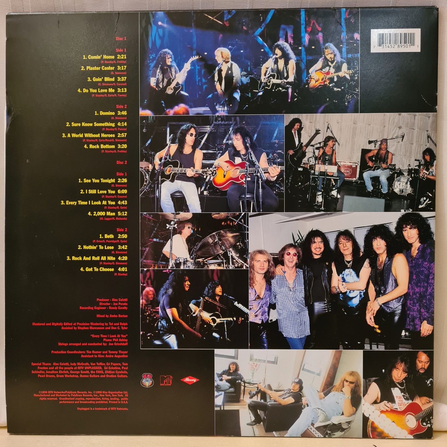 Kiss ~ MTV Unplugged (2x Vinyl - USA)