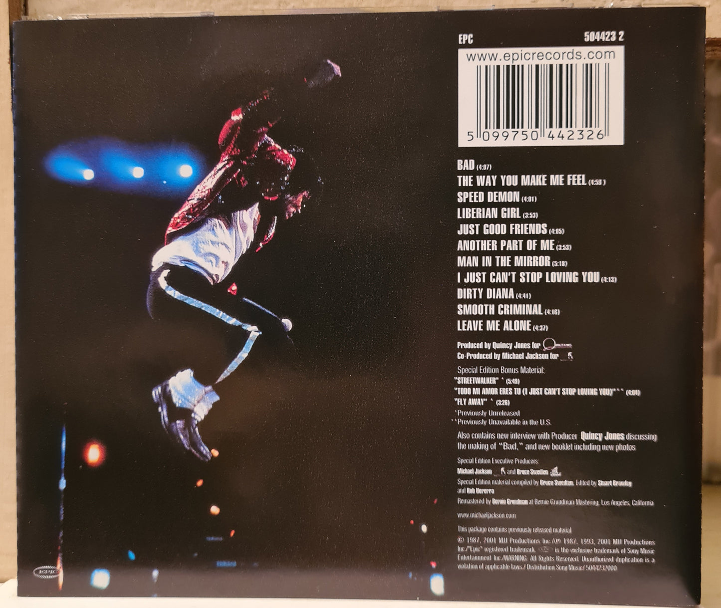 Michael Jackson ~ Bad (CD - German import)